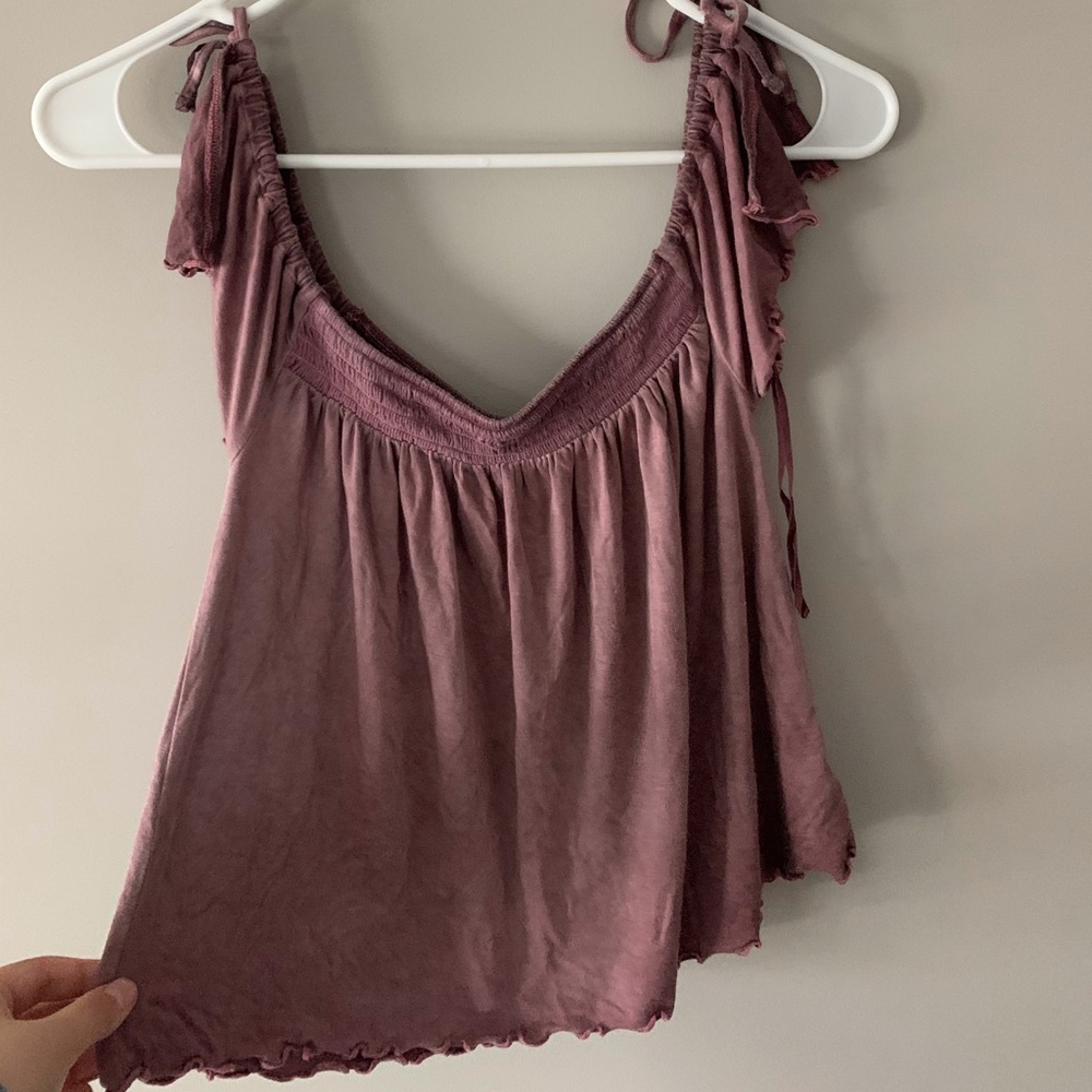 Plum Purple flowy shirt